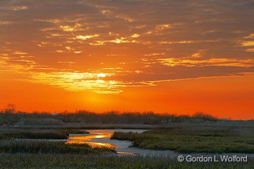 Wetlands Sunrise_36488.jpg - Photographed along the Gulf coast near Port Lavaca, Texas, USA.